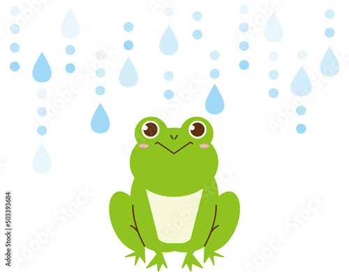 かわいいカエル　ベクターイラスト