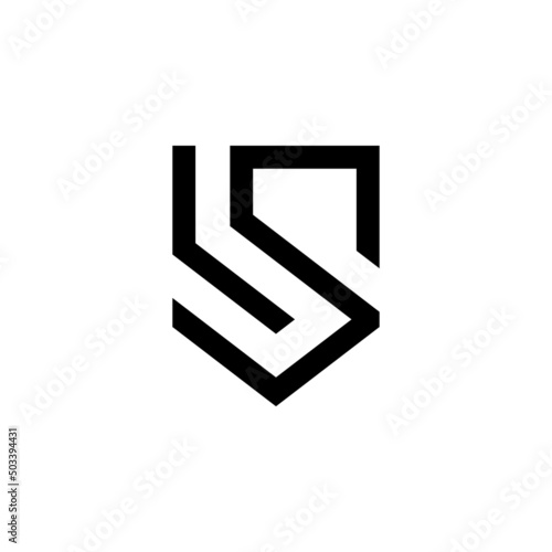 l s ls initial logo design vector template