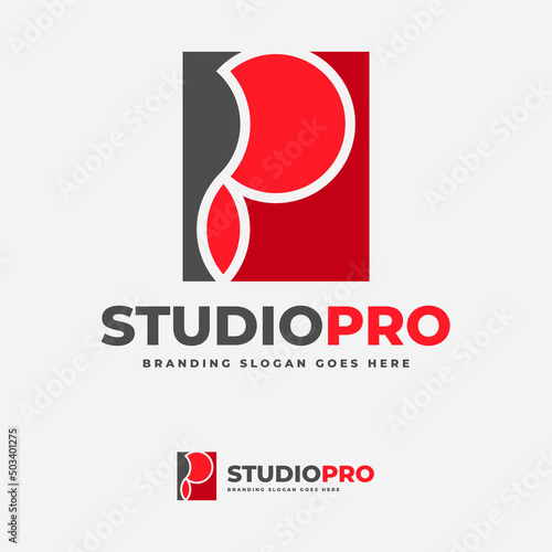 Studio Pro Volume P Letter Logo Design