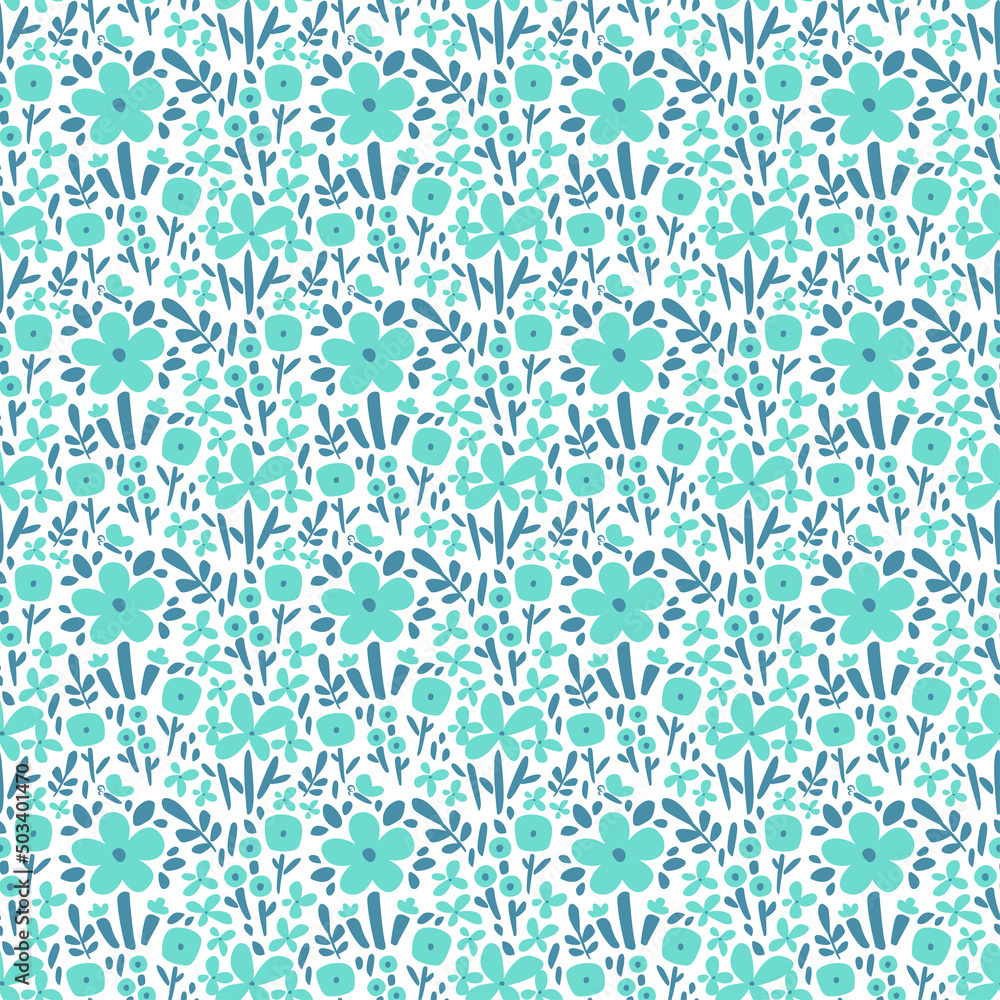 MINIMALIST GREEN FLORAL IN WHITE BACKGROUND FLAT SEAMLESS PATTERN MINIMALIST GREEN FLORAL IN WHITE BACKGROUND FLAT SEAMLESS PATTERN