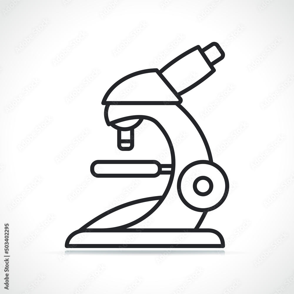 microscope or science line icon microscope or science line icon
