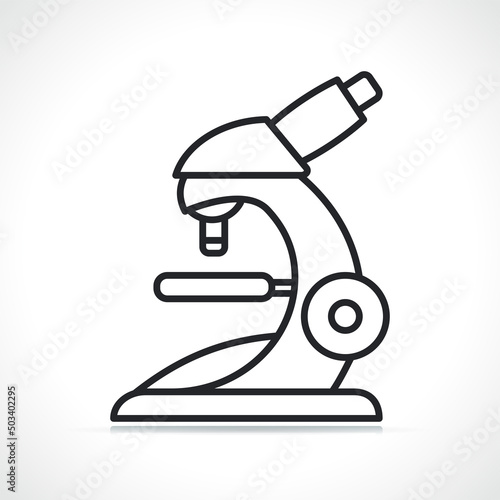 microscope or science line icon