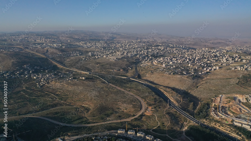 North jerusalem Palestinean village on the hills,may 2022