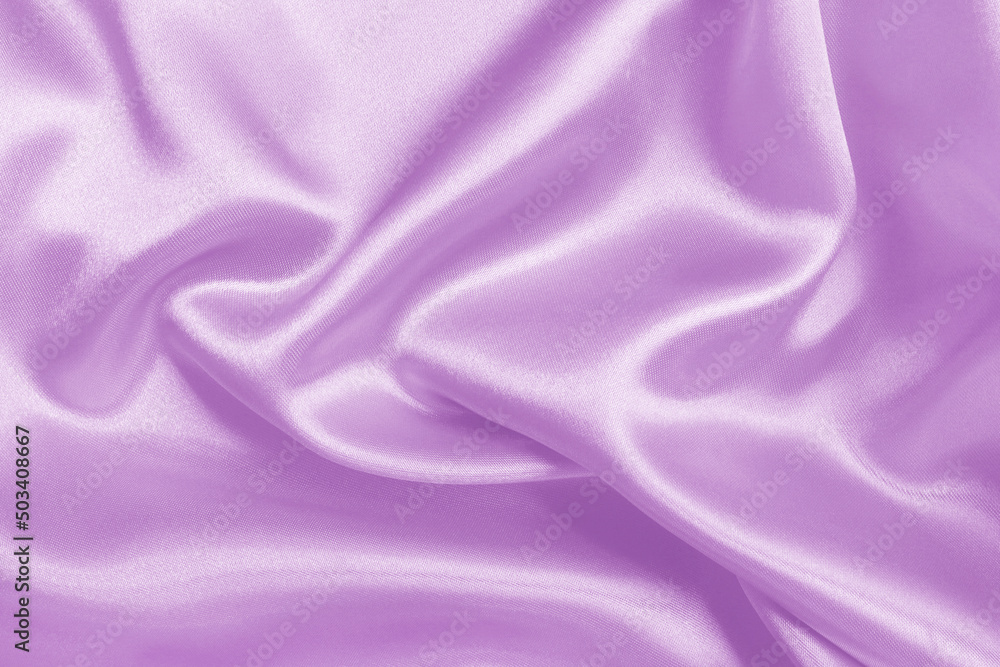 Obraz premium Purple pastel fabric texture background, detail of silk or linen pattern.
