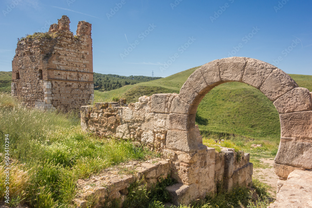 Ruins of the Arab castle of Alcalá de Henares. Medieval fortress, whose first references date back to the 10th century.	
