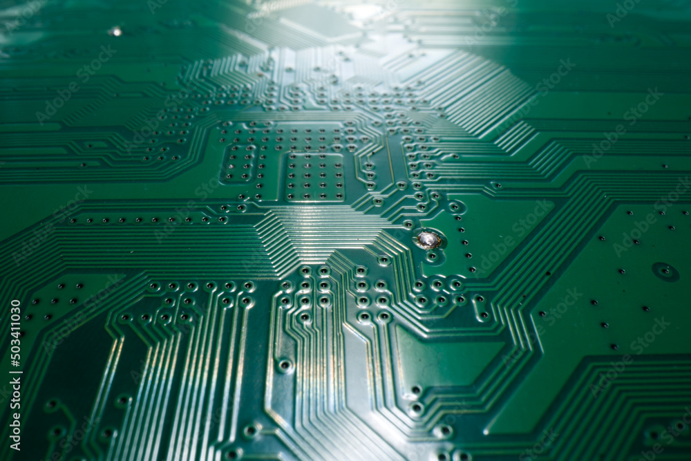 Technology background with circuit board. Electronic computer hardware ...
