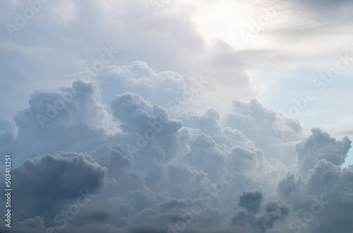time clouds over the sky