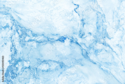 Blue pastel marble texture background with high resolution, top view of natural tiles stone floor in luxury seamless glitter pattern for interior decoration. © Nattha99