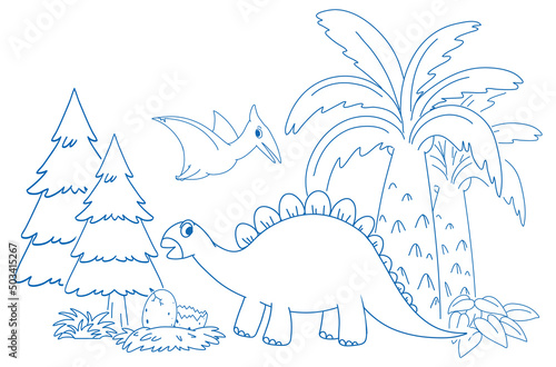 Doodle sketch design set