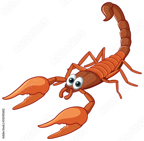 A scorpion animal cartoon character photo