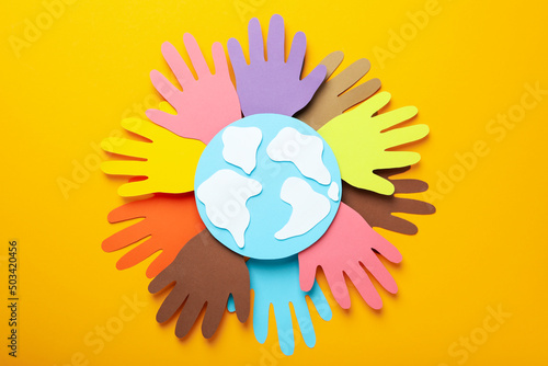 Concept or composition of World Population day