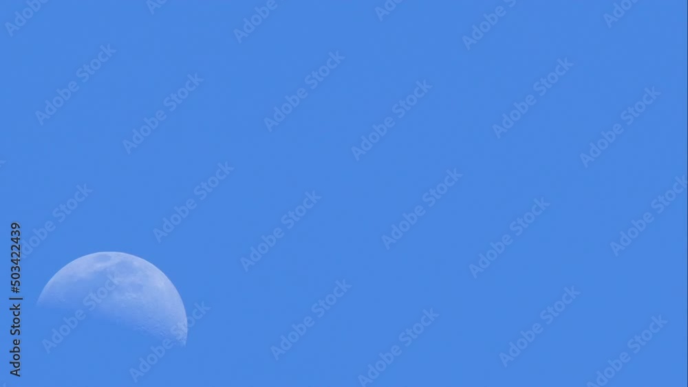 Daytime rising moon time lapse. Daytime rising moon time lapse.