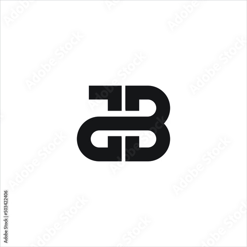 Jb logo design vector templates, silhouette 