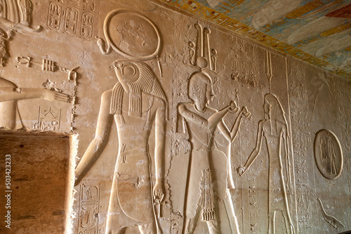 Canvastavla Tomb of Sethi II, Luxor, Egypt