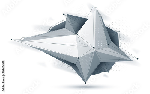Low poly abstract form isol...