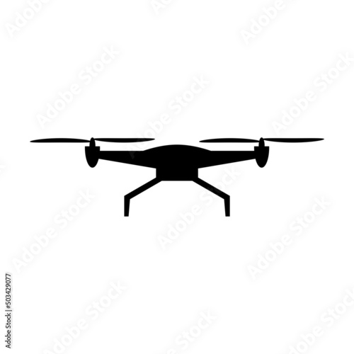 Fototapet Drone sign logo icon isolated on white background