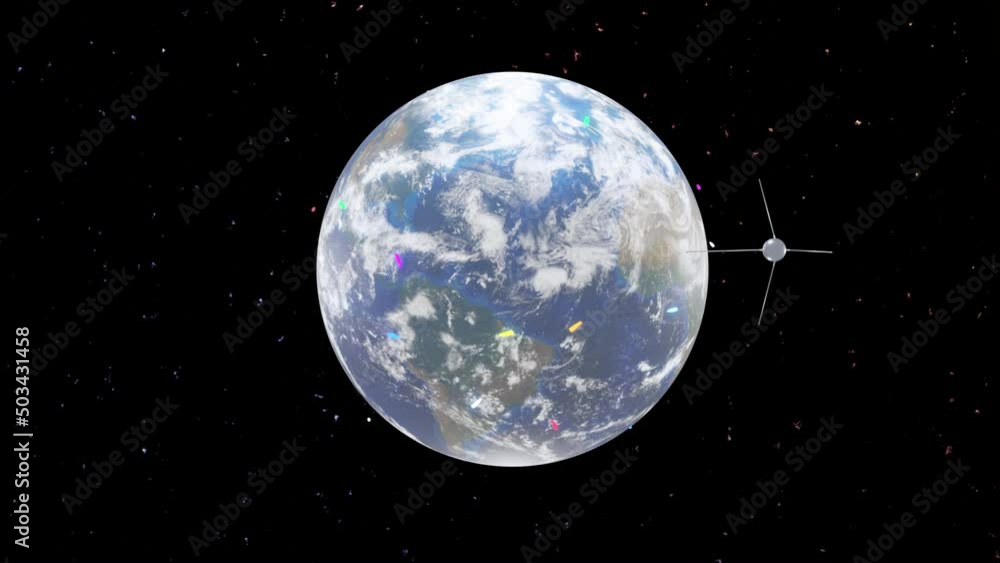 First Artificial Satellite Revolves Around The Earth Clouds Float first-artificial-satellite-revolves-around-the-earth-clouds-float