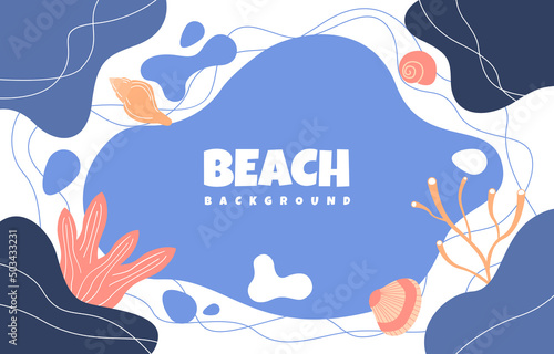 Ocean Underwater Life Sea Beach Text Space Background