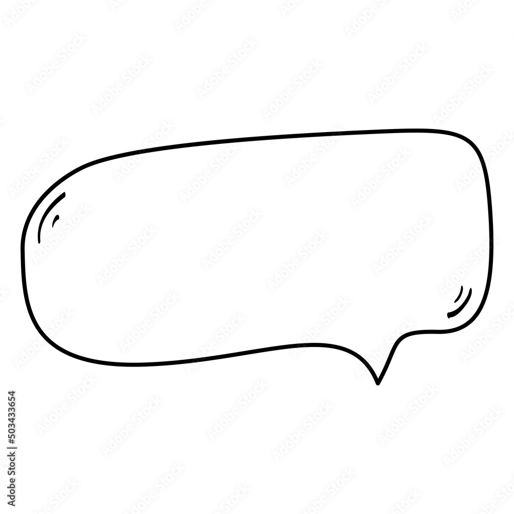 Hand Drawn empty speech bubbles. Comics style.Dialog empty cloud.Outline doodle.Isolated on white background. Vector illustration. Hand Drawn empty speech bubbles. Comics style.Dialog empty cloud.Outline doodle.Isolated on white background. Vector illustration.