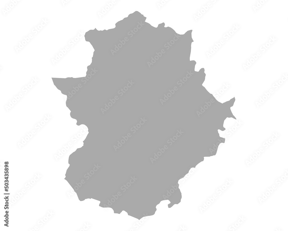 Karte von Extremadura