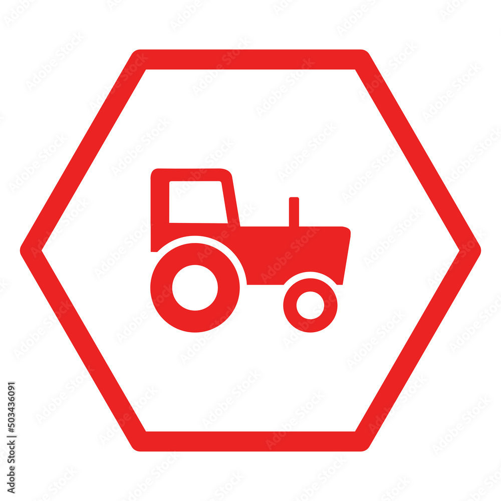 Traktor und Sechseck Traktor und Sechseck