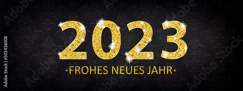 Header Black Wallpaper Ornaments 2023 Neues Jahr