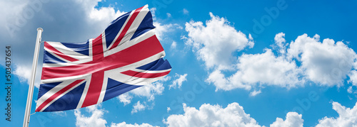 Photo Waving the flag of the United Kingdom