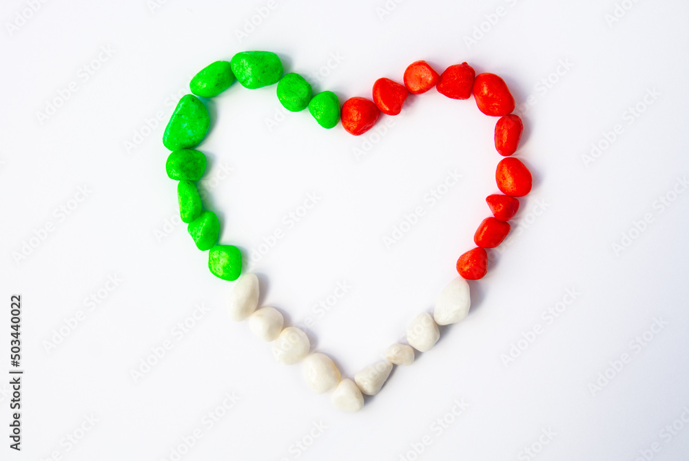 Obraz premium flag of Italy note board for text - italian background for national holidays