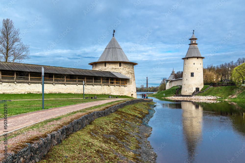 Krom. Pskova and Velikaya rivers. 
Pskov. Russia.
