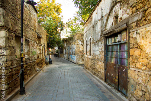 Street of old town Kaleici  Antalya Turkey at day time