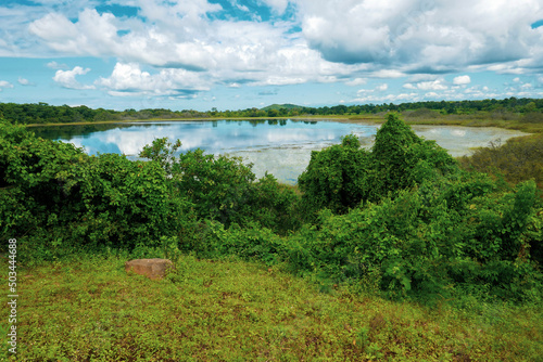 Scenic view of Ikapu Crater Lake, a crater lake in Mbeya, Tanzaniz photo