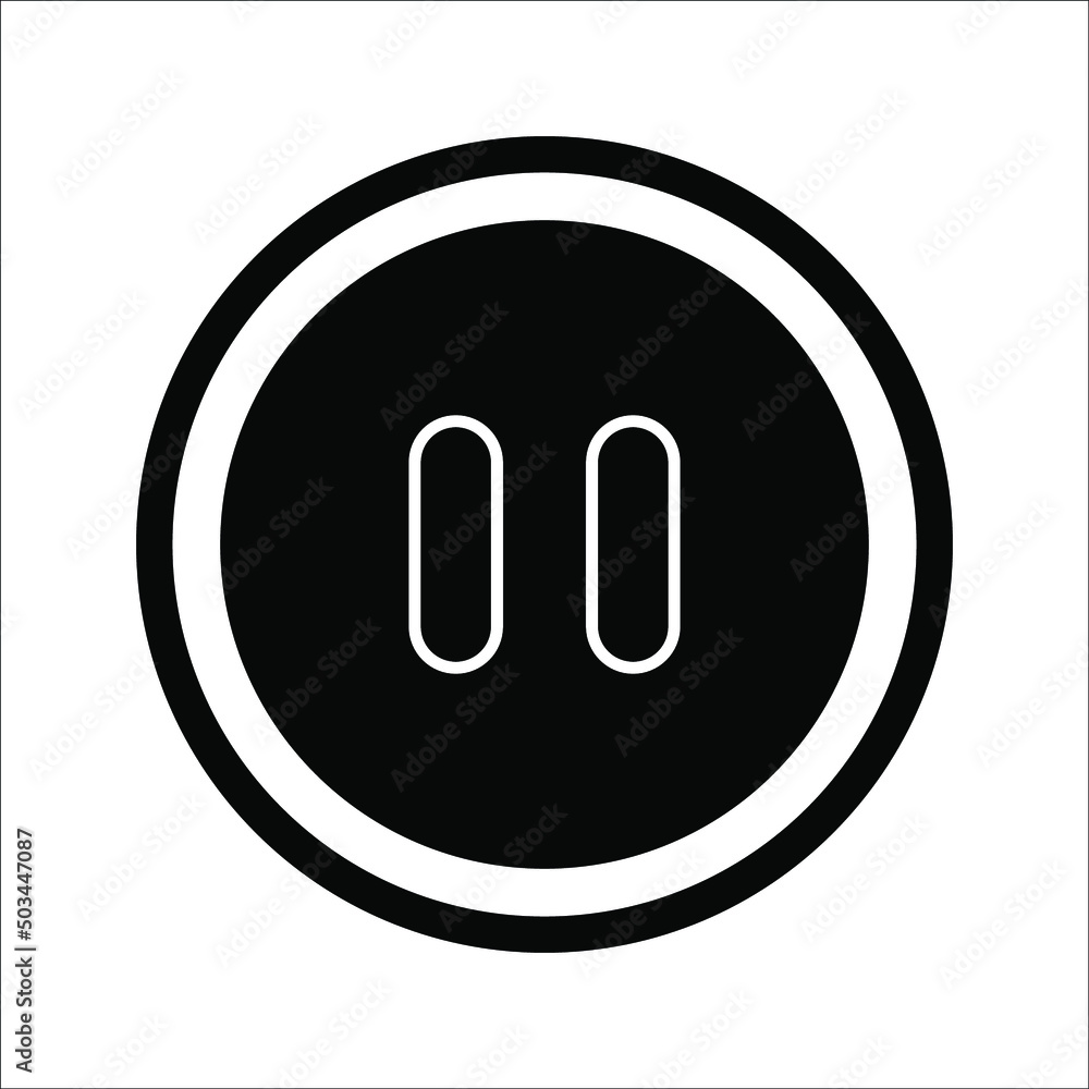 Pause icon, vector illustration. Flat design style. vector pause icon illustration on white background, pause icon Eps10. pause icon graphic symbol vector design. Pause icon, vector illustration. Flat design style. vector pause icon illustration on white background, pause icon Eps10. pause icon graphic symbol vector design.