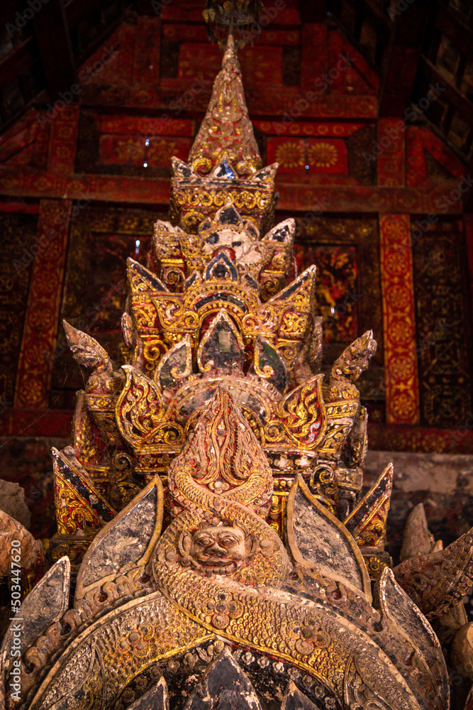 Wat Pong Yang Khok in Lampang near Chiang Mai, Thailand
