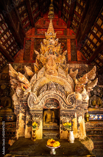 Wat Pong Yang Khok in Lampang near Chiang Mai, Thailand