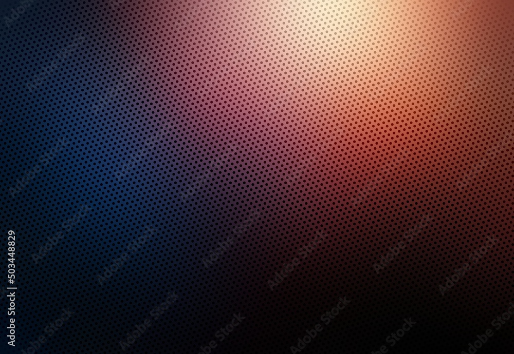 Red sheen on dark blue background covered small dots pattern. Colored metallic polished texture. Red sheen on dark blue background covered small dots pattern. Colored metallic polished texture.