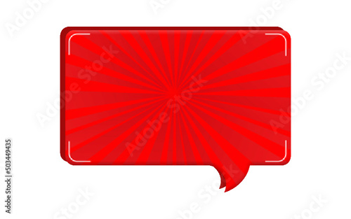 red speech bubble