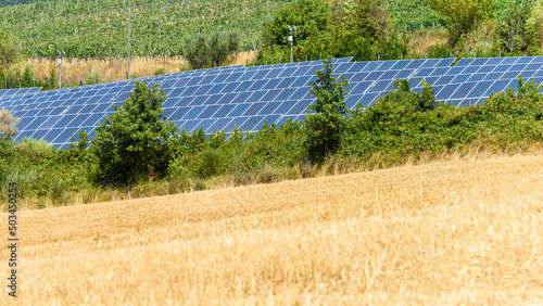 Parco fotovoltaico a terra in Toscana