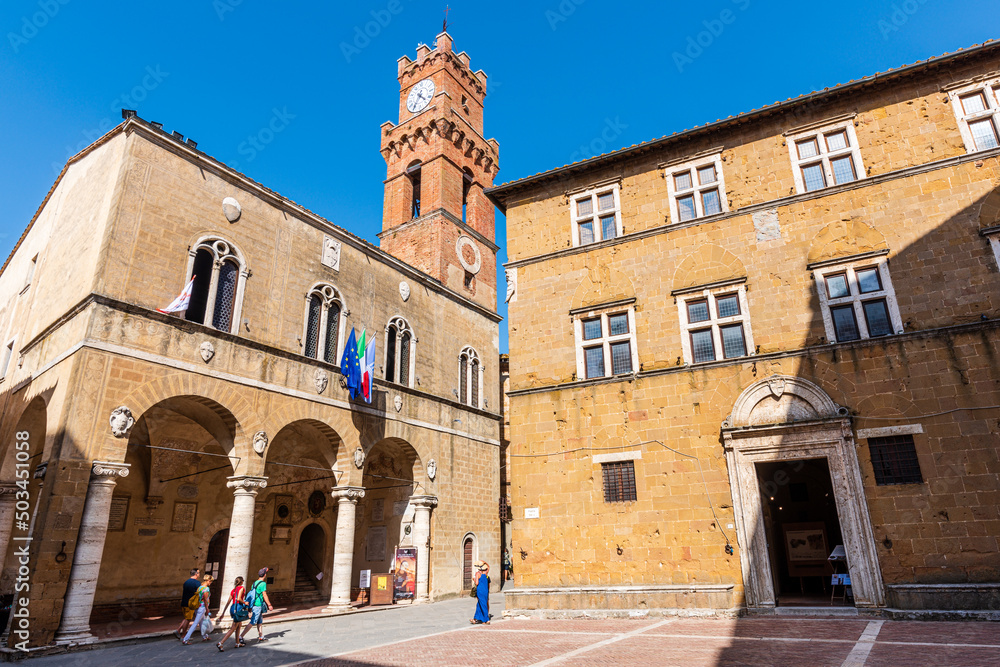 Obraz premium Pienza, Toscana, Siena, Val d'Orcia