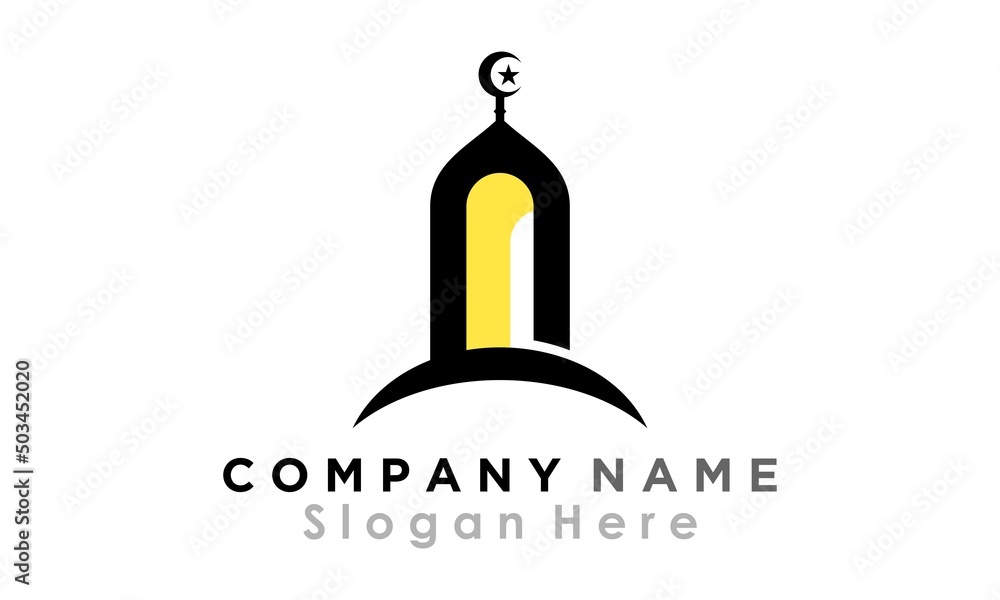 simple mosque architecture vector logo simple mosque architecture vector logo