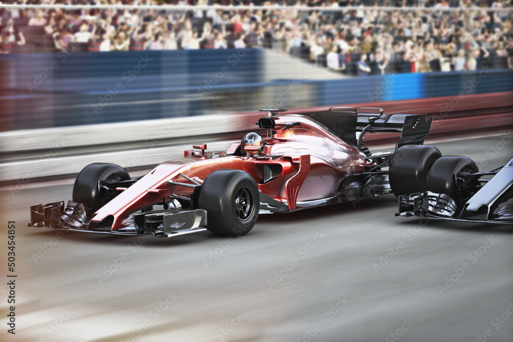 Premium Photo  Race car 3d rendering 3d illustration