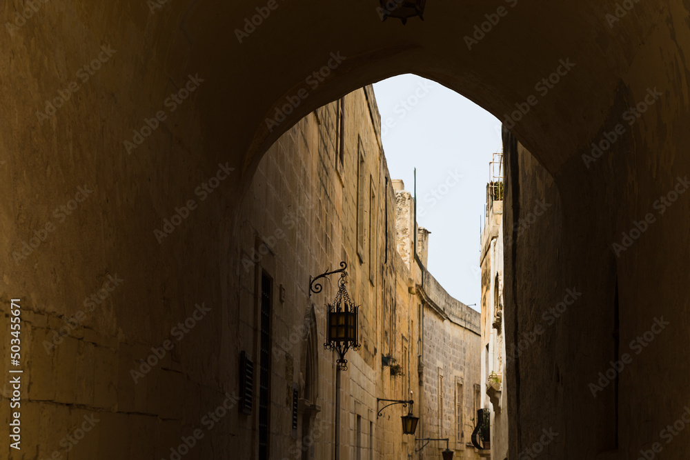 Narrow streets of Mdina
