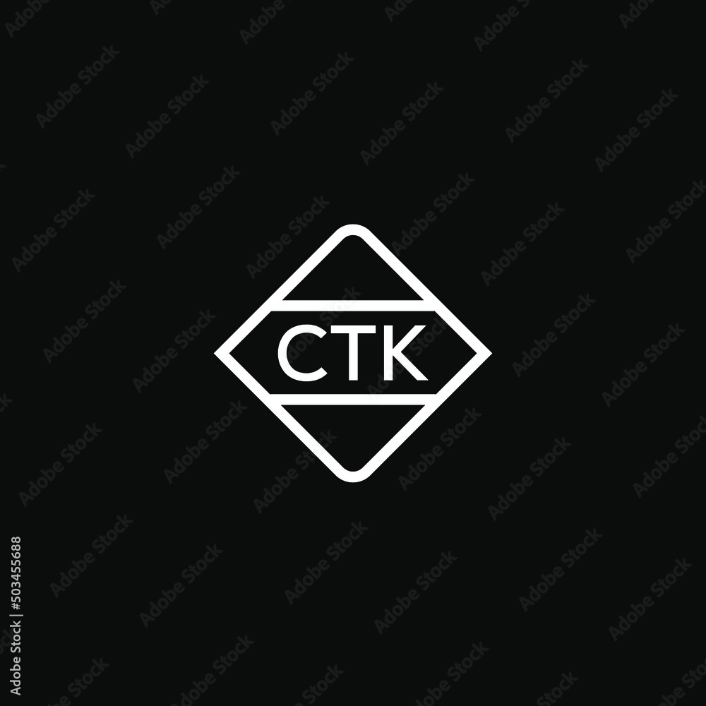 Ctk Letter Design For Logo And Iconctk Monogram Logovector