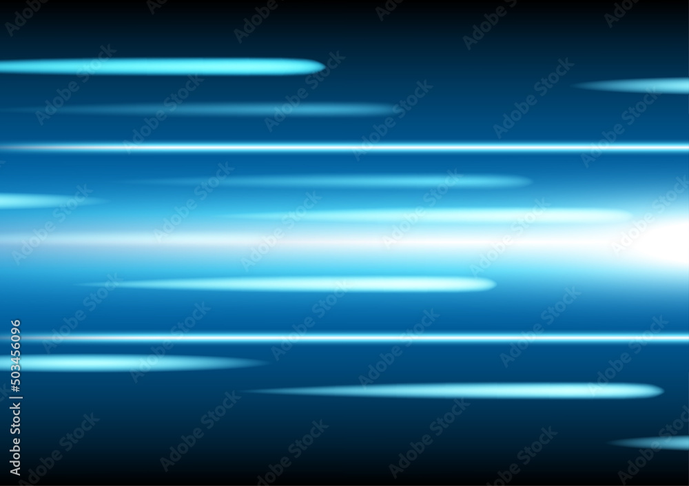 Fast motion concept hi-tech with light beam, Abstract technology background