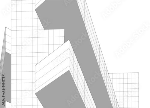 abstract architectural sketch