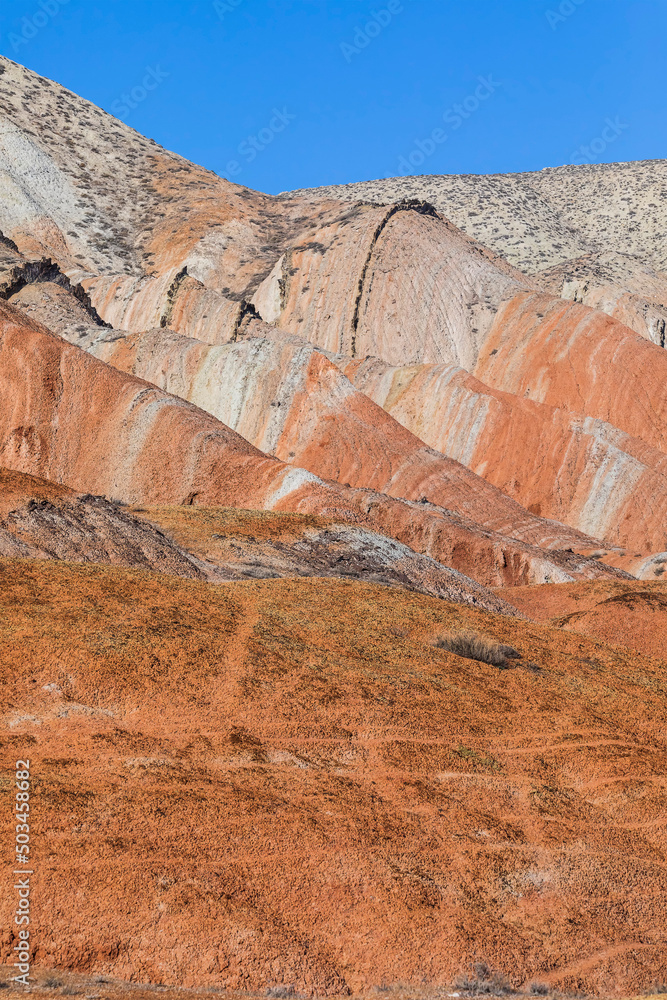 Fototapeta premium Multicolored beautiful mountains in Azerbaijan