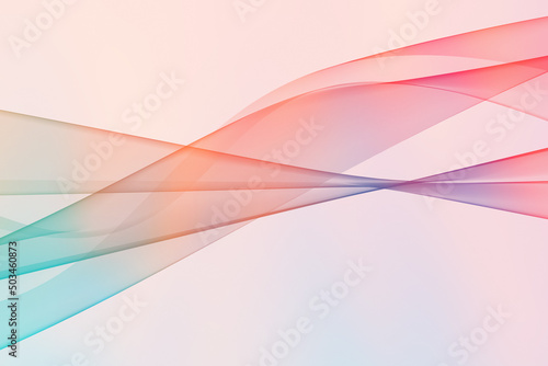 Abstract smooth holographic gradient wave background 3D illustration