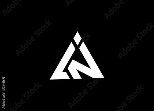 Initial Letter IN Logo Template Design