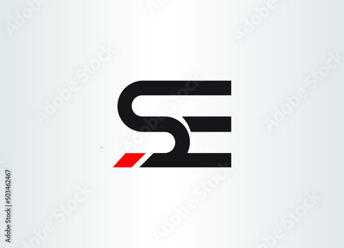 Initial Letter SE Logo Template Design