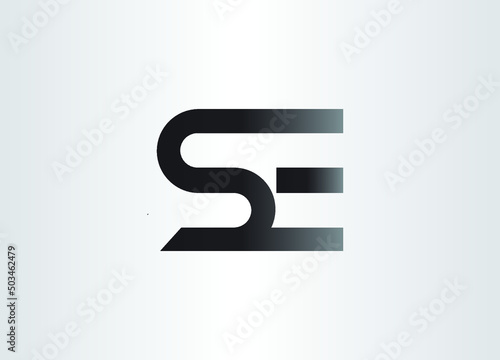 Initial Letter SE Logo Template Design