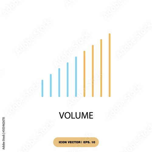 volume icons  symbol vector elements for infographic web